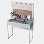 Hanah Home Mesa de Maquillaje con 10 focos, Blanca
